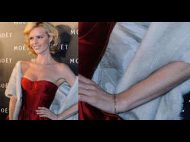 VIP: EVA HERZIGOVA HA LE BRACCIA PELOSE
