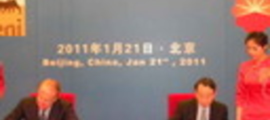 ENI: SIGLATO ACCORDO CON CNPC/PETROCHINA