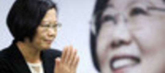 LA CANDIDATA PRESIDENZIALE DEI DEMOCRATICI A TAIWAN