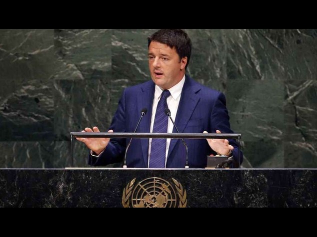 Renzi a Onu, "uniti contro minacce per cambiare destino mondo"