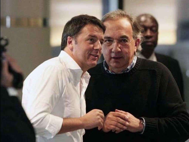 Renzi,"Tutto per creare lavoro" Marchionne,"appoggio le riforme"