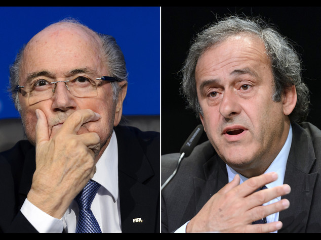 Fifa: stangata per Platini e Blatter, 8 anni di squalifica