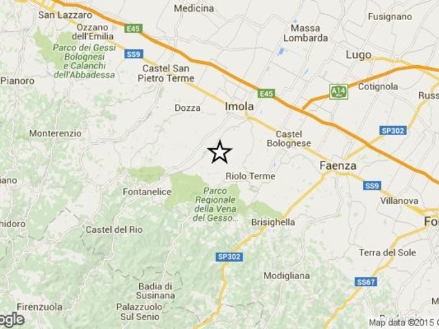Terremoto di magnitudo 2.0 tra Ravenna e Imola