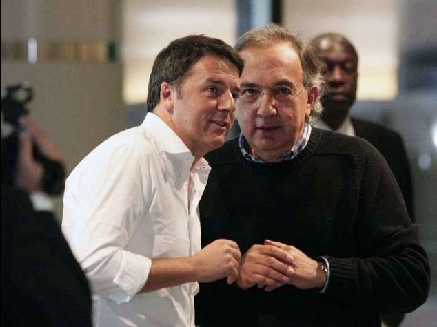 Renzi"Di tutto per creare lavoro" Marchionne, appoggio il premier