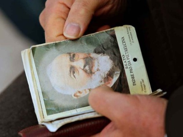 Le spoglie di padre Pio a Roma