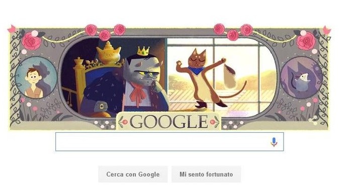 Doodle da fiaba, Google celebra Charles Perrault