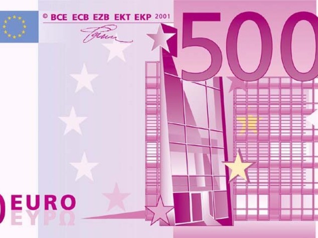 Bce: si fa piu' vicina la fine delle banconote da 500 euro
