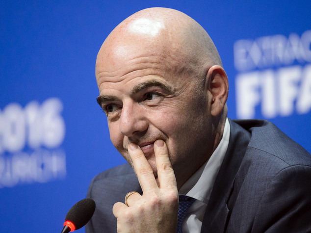Calcio: Infantino "fiero di essere italiano al 100%"