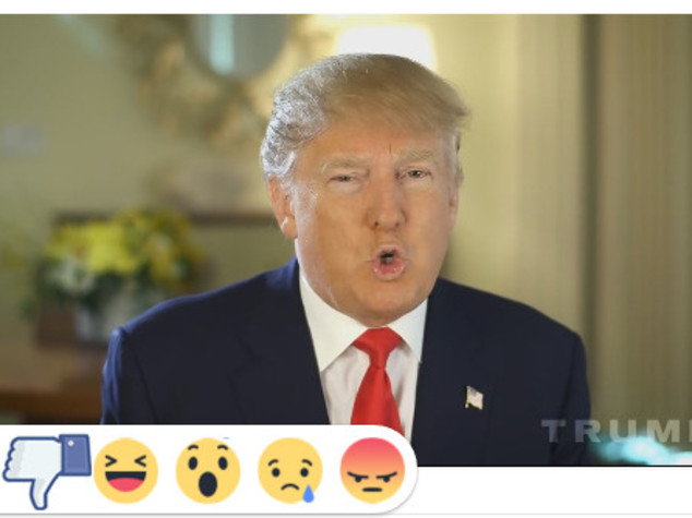 Facebook e il (nuovo) 'dislike', per Trump 1.400 faccine negative