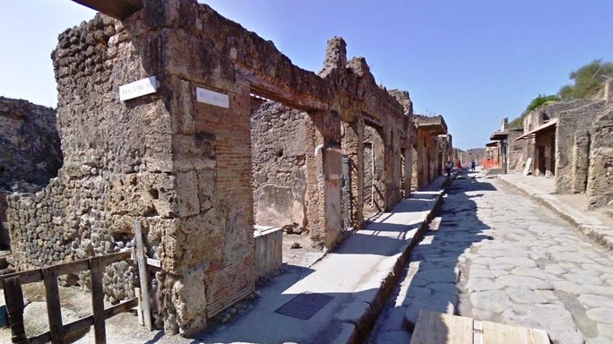 Vento forte agli scavi di Pompei, chiusi tratti via Abbondanza