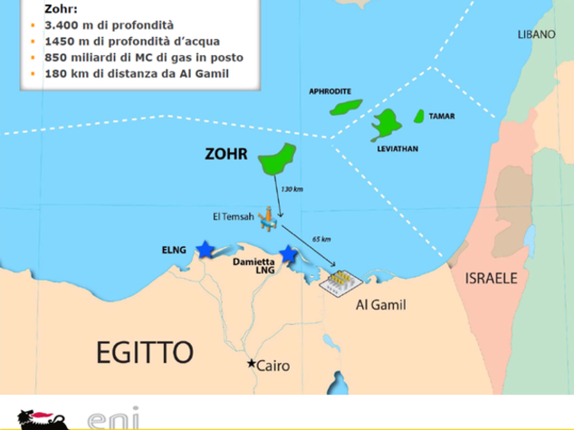 Eni esegue con successo la prima prova di produzione di Zohr