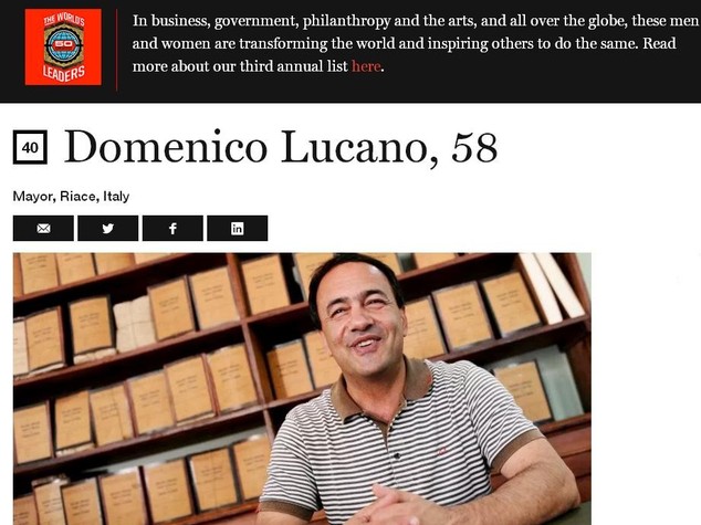 Sindaco Riace come Merkel e Bono, "ma non mi sento potente"