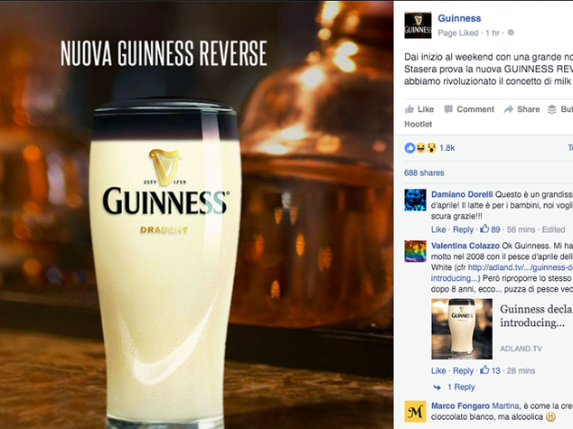 Pesce d'aprile, dalla gaffe di Google alla Guinness "Reverse"