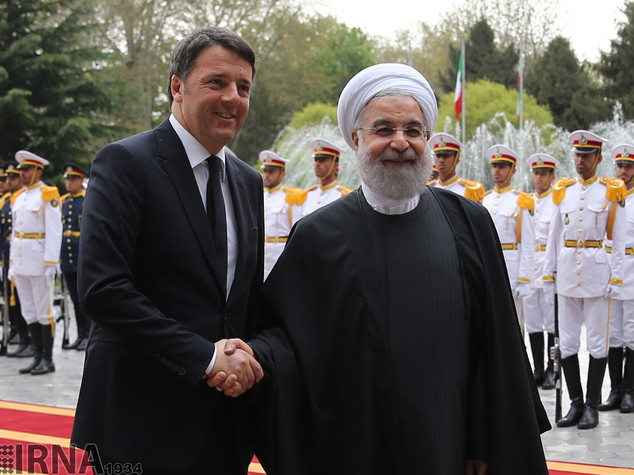 Prime Minister Renzi on visit to Tehran