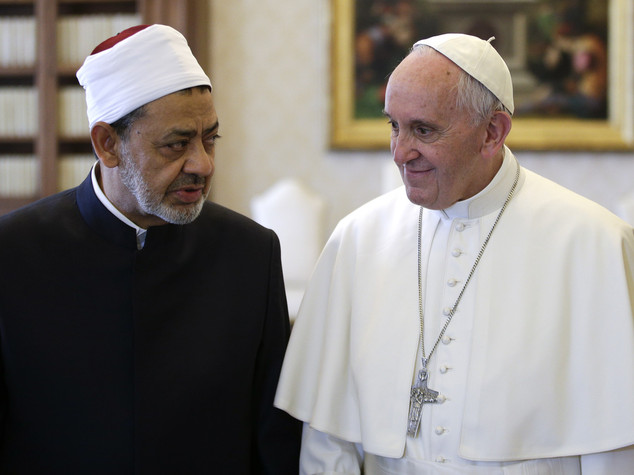 Papa con Al-Azhar comune rifiuto terrorismo