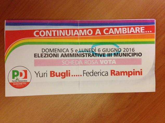 Pd sbaglia la data sul 'volantino', si vota anche il 6 giugno
