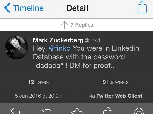 Hacker violano profilo Twitter di Zuckerberg, password era 'dadada'