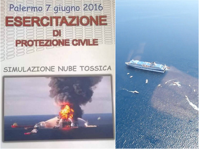 Nave brucia e nube tossica a Palermo, ma e' solo un'esercitazione