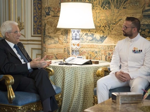 Mattarella riceve Girone al Quirinale