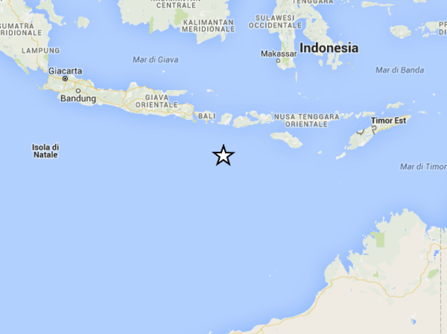 Sisma magnitudo 6,2 a sud di Bali, no allerta tsunami