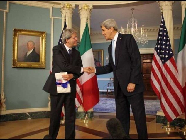 Gentiloni da Kerry, "rapporti eccellenti, li rafforzeremo"