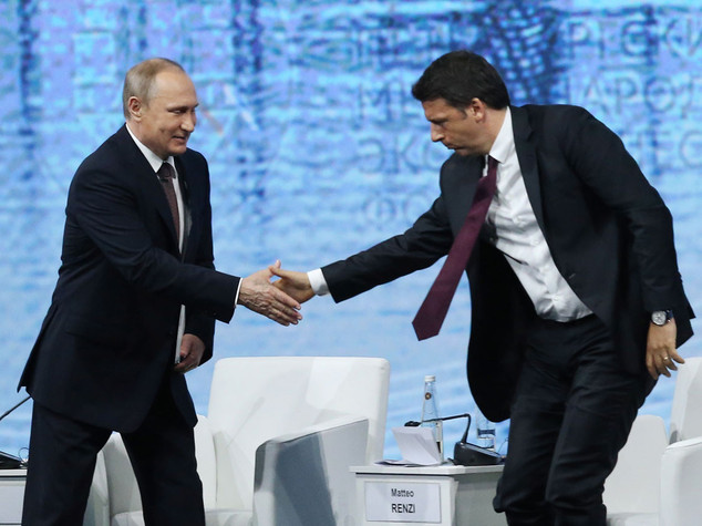 Gas: Putin, con Renzi abbiamo parlato di Nord Stream 2