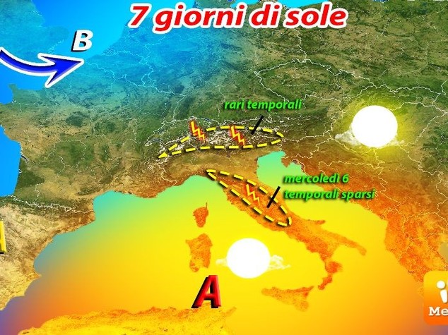 Meteo: l'estate prende il largo, 7 giorni di sole e caldo