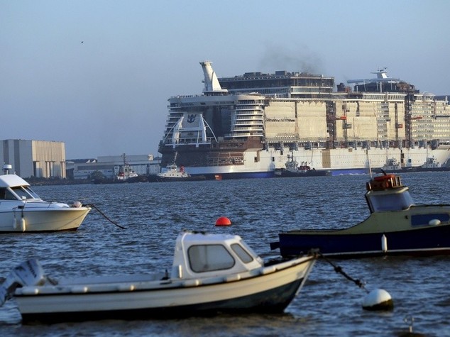 Varata la nave da crociera piu' grande mondo, pronta per il 2016