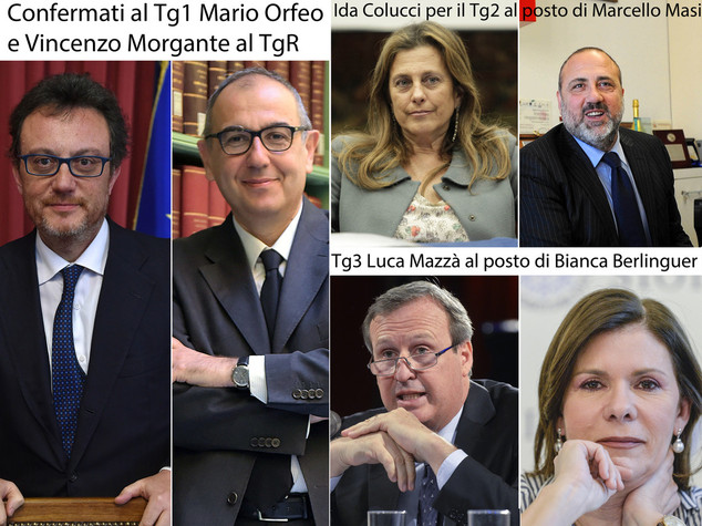 Rai: Orfeo resta al Tg1, pronti i nuovi direttori di Tg2 e Tg3