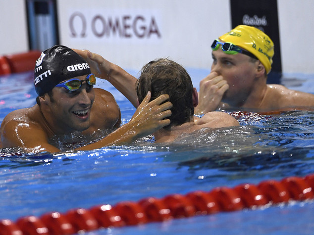 Nella notte la seconda medaglia Gabriele Detti bronzo nei 400 stile libero