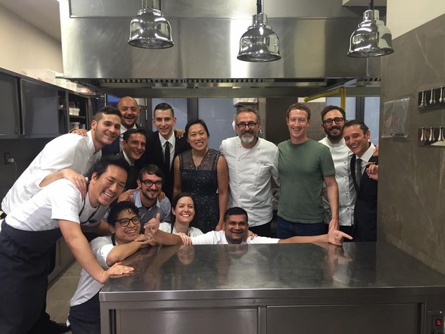 Mr Facebook in visita da Massimo Bottura