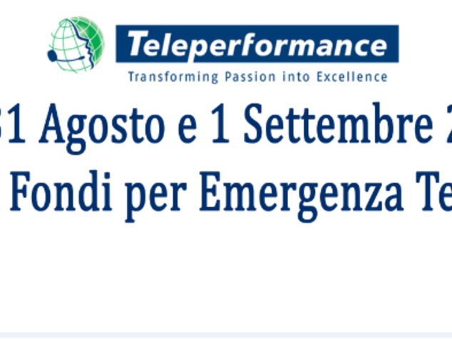 Terremoto: Taranto, Teleperformance avvia raccolta' solidarieta'