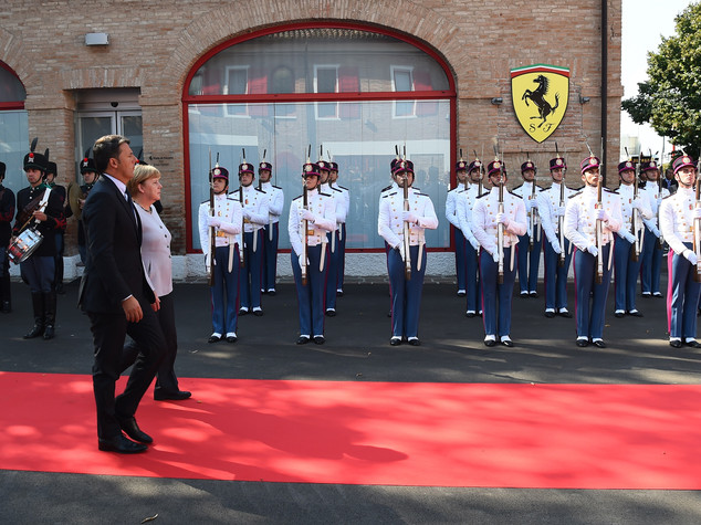 Al via vertice Renzi-Merkel a Maranello