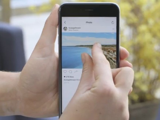 Anche su Instagram zoom per video e foto