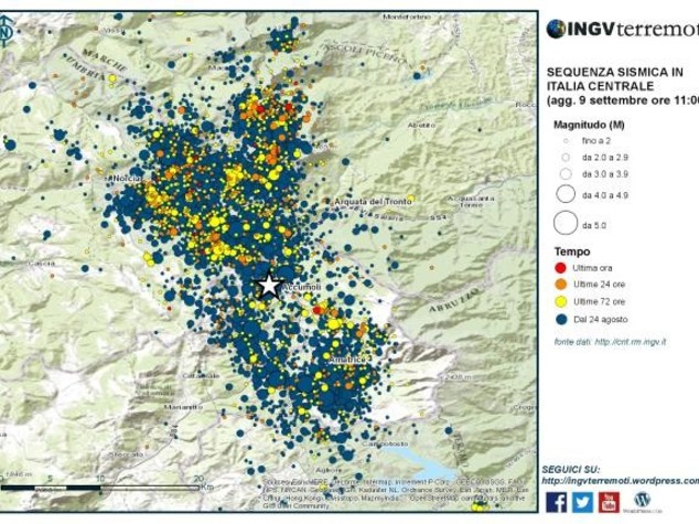 Terremoto: Ingv, finora oltre 7.000 scosse