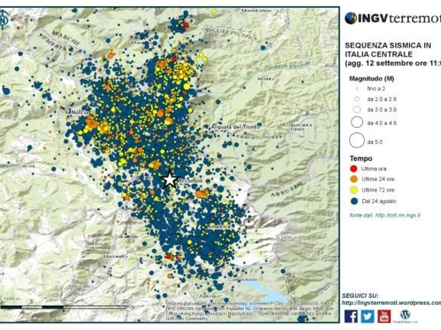 Terremoto: Ingv, registrate oltre 8.300 scosse dal 24 agosto