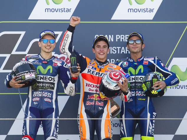 Motogp: Marquez vince e allunga, Rossi e' terzo