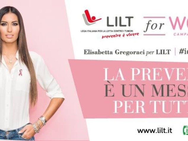 Tumori: Lilt, Gregoraci testimonial campagna prevenzione donne