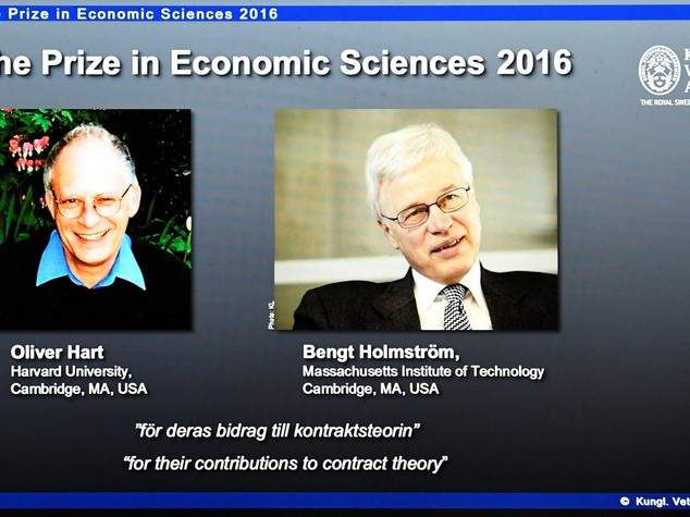 Nobel Economia premia studi su contratti e super bonus
