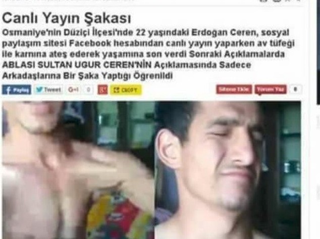 Suicida per amore in diretta Facebook, ma è una bufala