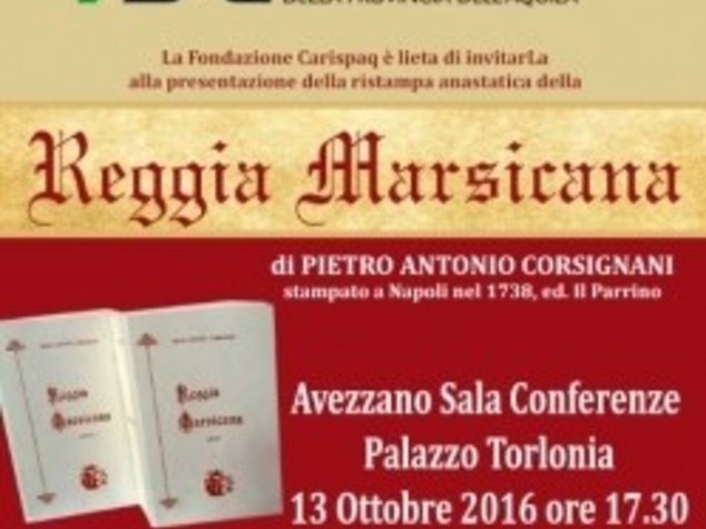 Presentata ad Avezzano ristampa anastatica "Reggia Marsicana"