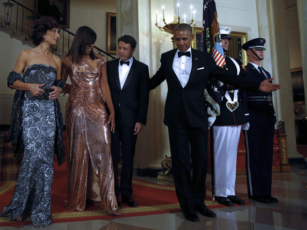 "State dinner", brillano le first lady