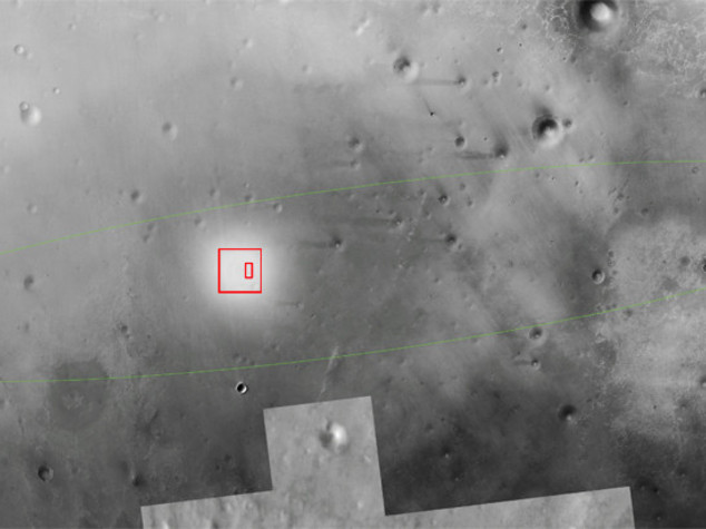 Prima foto della sonda distrutta, su Marte a 300 km orari