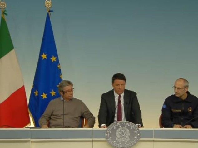 Renzi, misure straordinarie per ricostruire tutto
