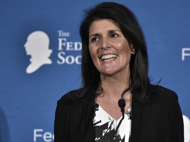 Nikki Haley, rappresentante di Trump al Palazzo di Vetro