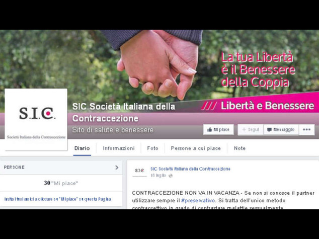 Contraccezione "2. 0" sul sito Sic
