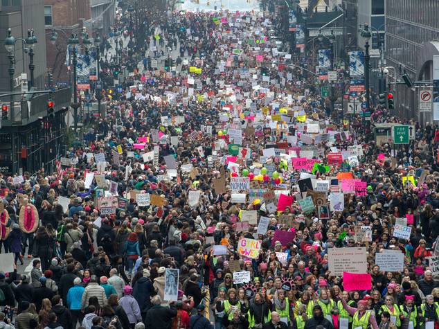 Due milioni e mezzo di donne in marcia contro Trump