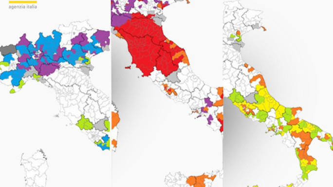 L'Italia divisa in tre dal Mattarellum