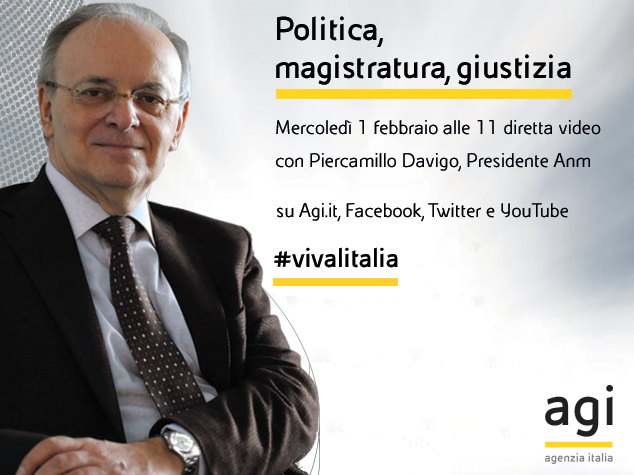 Piercamillo Davigo in diretta web a 'Viva l'Italia'