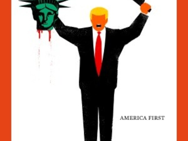 Sulla copertina di 'Der Spiegel' Trump decapita statua Libertà